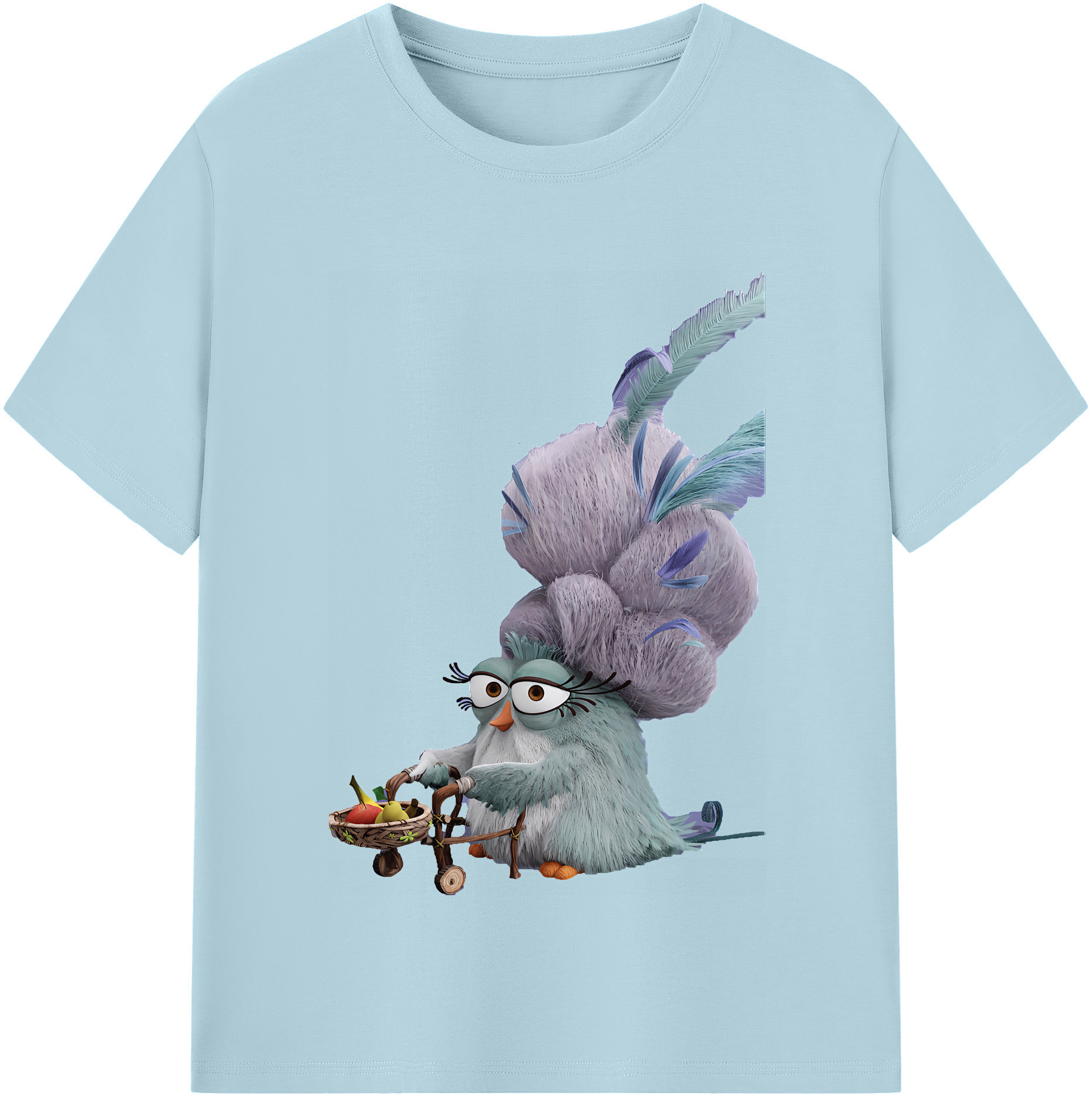 （画像用） Angry Birds アングリーバード 綿100％半袖Tシャツ（フロントプリント）